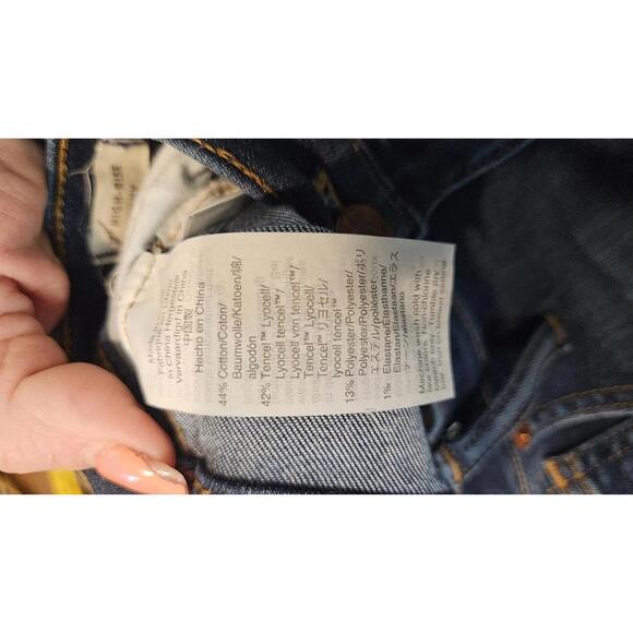 Madewell 10 inch High Rise Skinny Dark Blue Jeans Size 30 - Picture 4 of 5